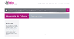Desktop Screenshot of gmfinishing.co.uk